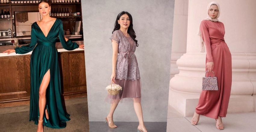 Pakaian Perempuan Gaun Yang Di Indah Dan Anggun