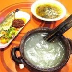 Tekstur Lengket Papeda Makanan Khas Indonesia