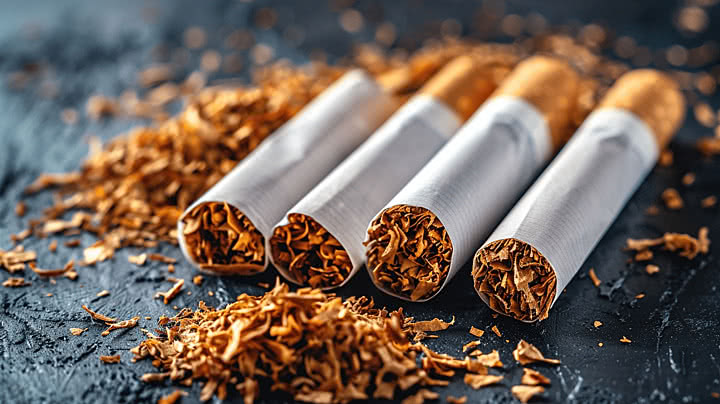 Gulungan Daun Tembakau Yang Menjadi Sebuah Rokok