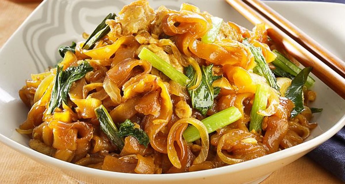 Bahan Masakan Kwetiau Sebuah Mie Tebal Pipih